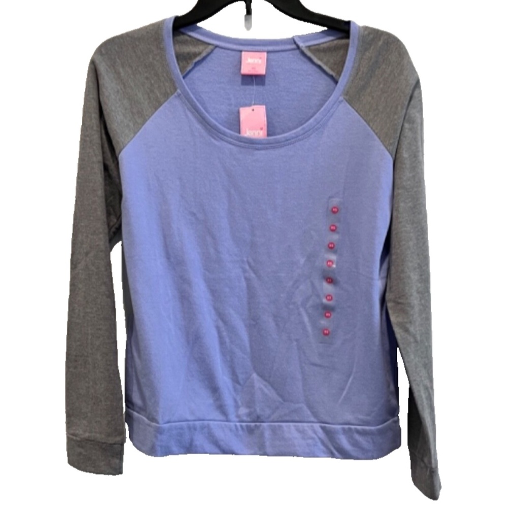 3 For $15 Jenni By Jennifer Moore Purple/Gray Long Sleeve Pajama Top Size XS